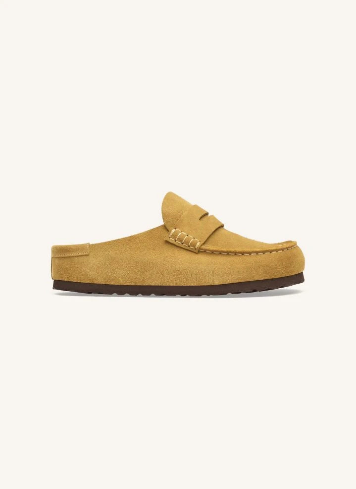 BIRKENSTOCK - Naples Süet Terlikler | Sarı