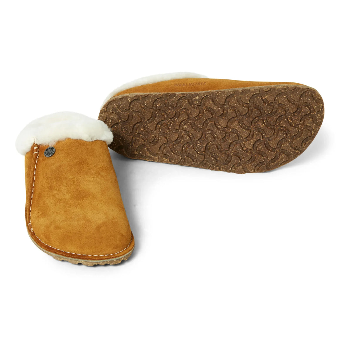 BIRKENSTOCK - Zermatt Premium Shearling स्लिपर - एडल्ट कलेक्शन | कैमल
