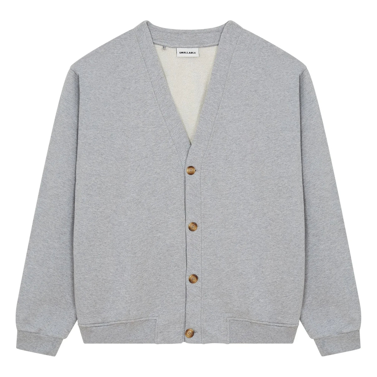 Smallable Man - Cam Hırka Organik Pamuk | Heather Grey