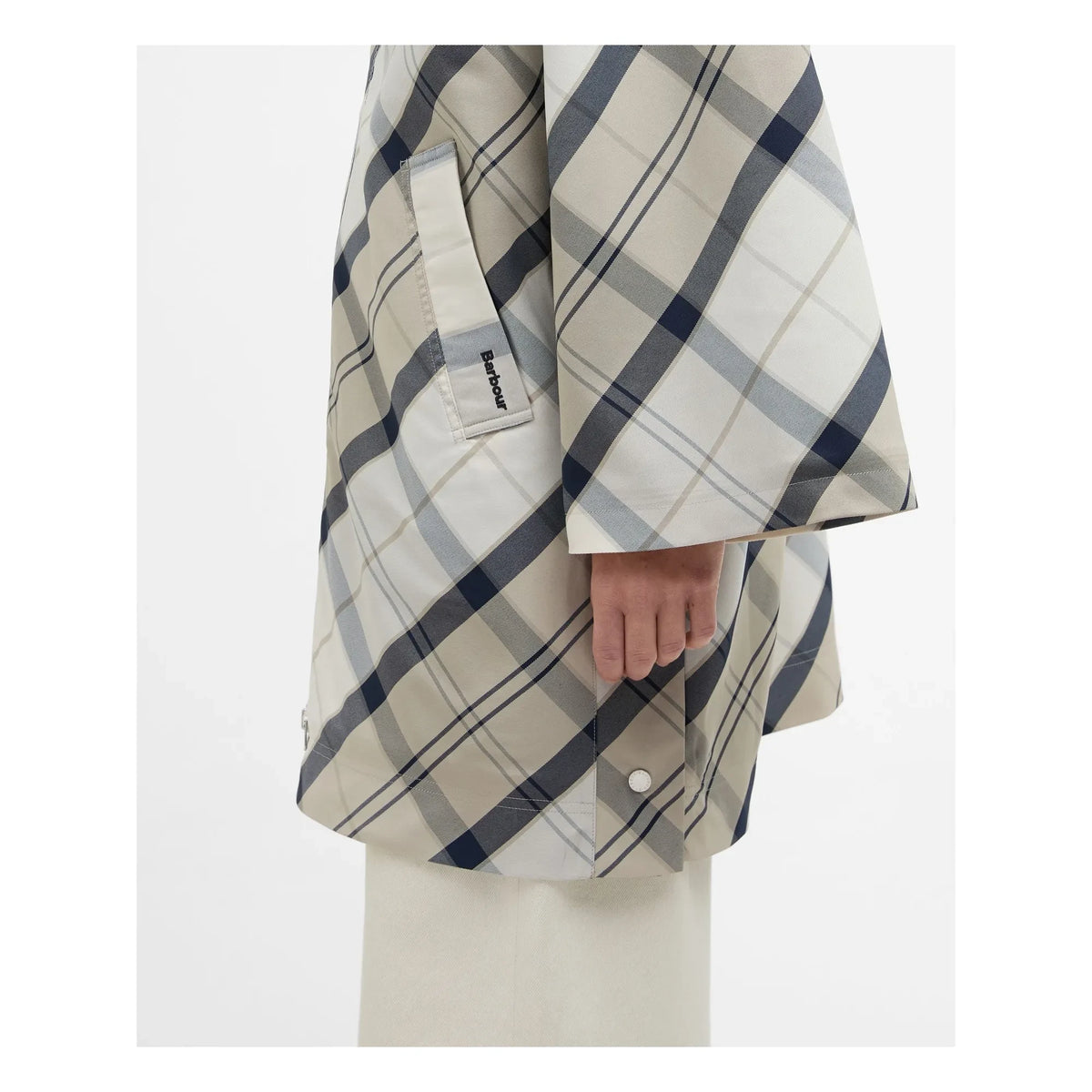 Barbour - Kinsale टार्टन वाटरप्रूफ जैकेट | ग्रे