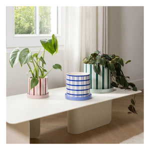 &Klevering - Clash Stripe गमला | हरा
