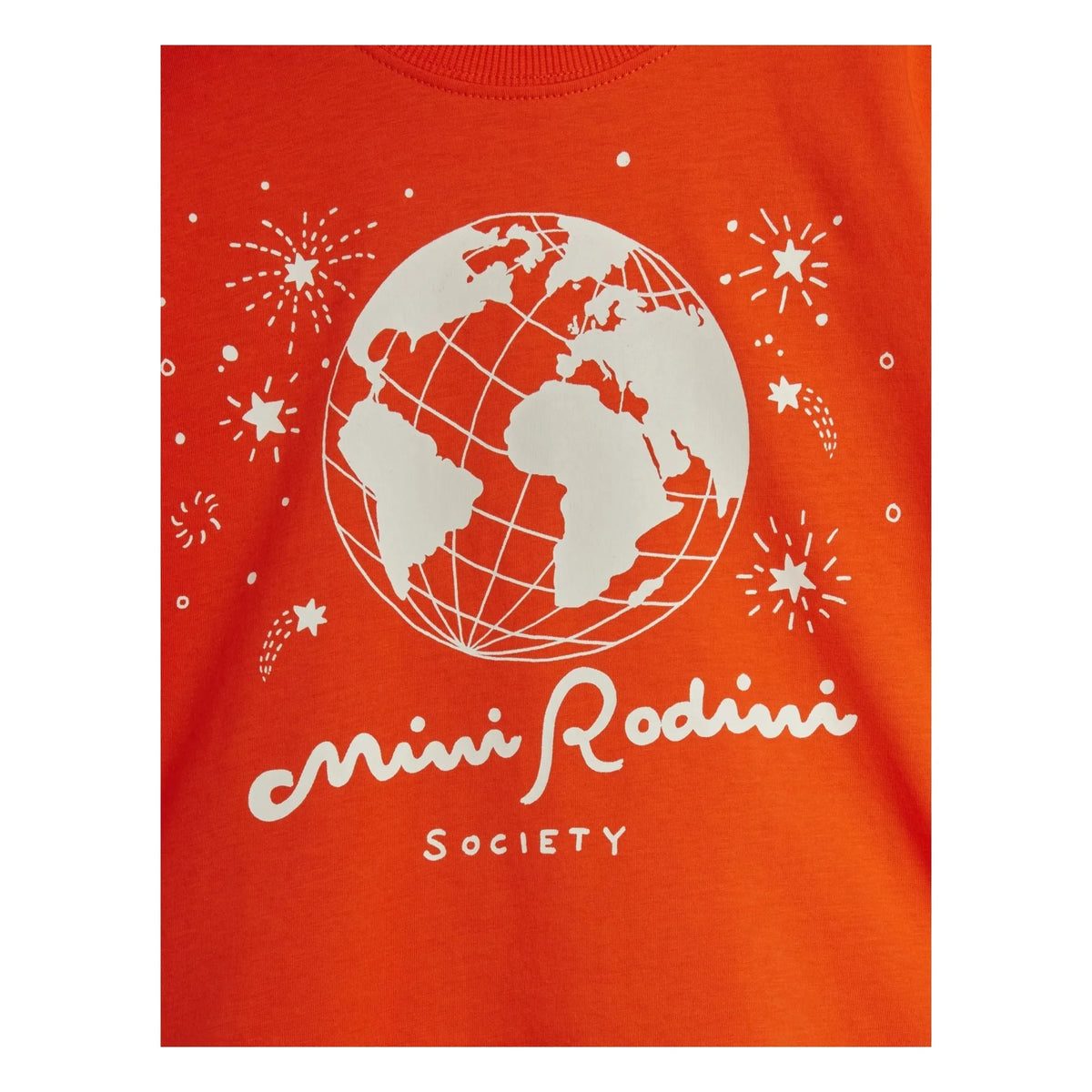 Mini Rodini - Mini Rodini ऑर्गेनिक कॉटन टी-शर्ट | लाल