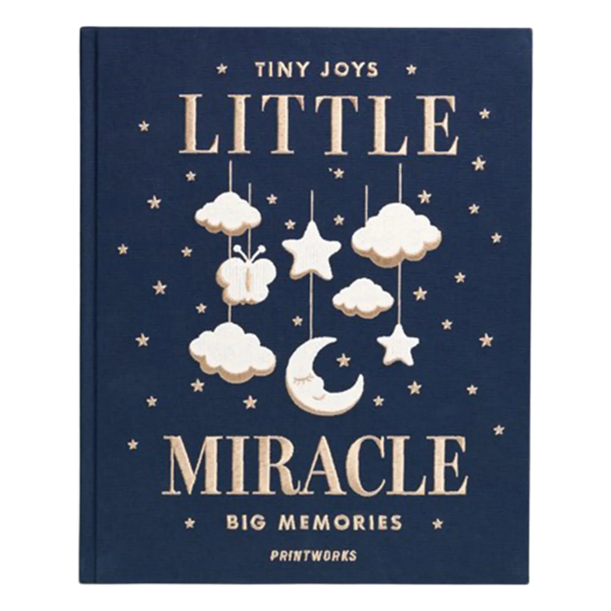 PrintWorks - Little Miracle बेबी फोटो एल्बम | गहरा नीला (Night blue)