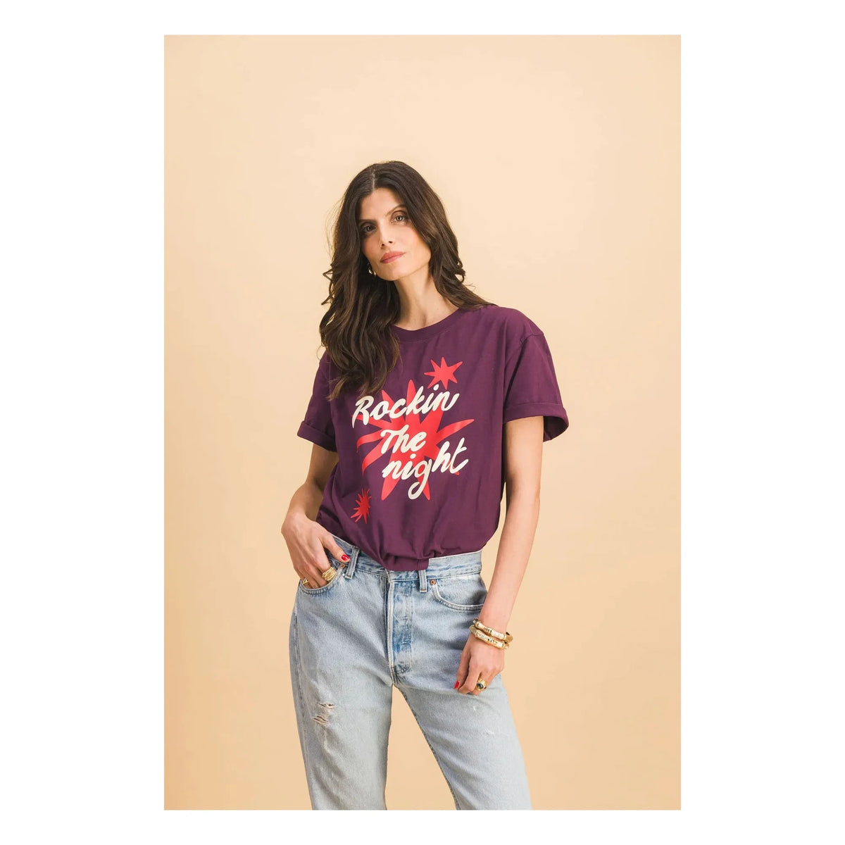Elise Chalmin - T-shirt Rocking | बैंगनी
