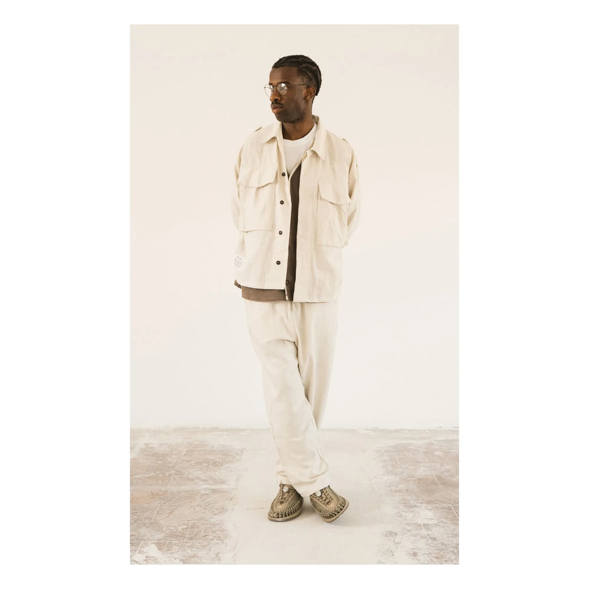 Wooden Store - Askeri overshirt | Krem
