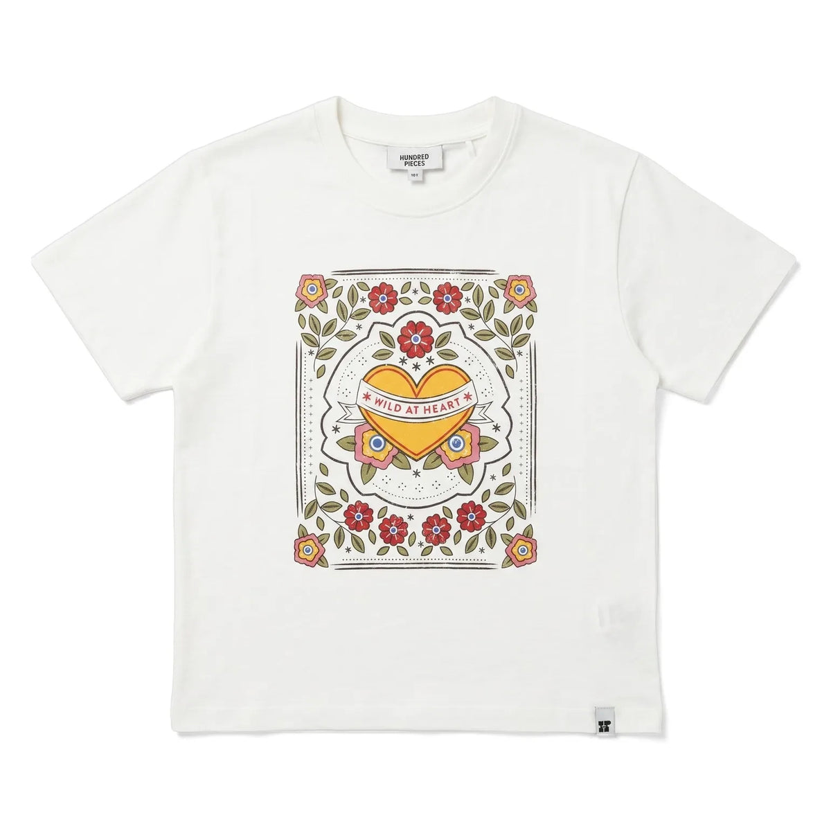 Hundred Pieces - Luna Wild at Heart Tişört | Kirli beyaz