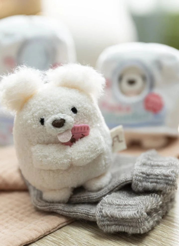 Nici - Washy Köpek Peluş Oyuncak ve Çamaşır Kostümü | Beyaz