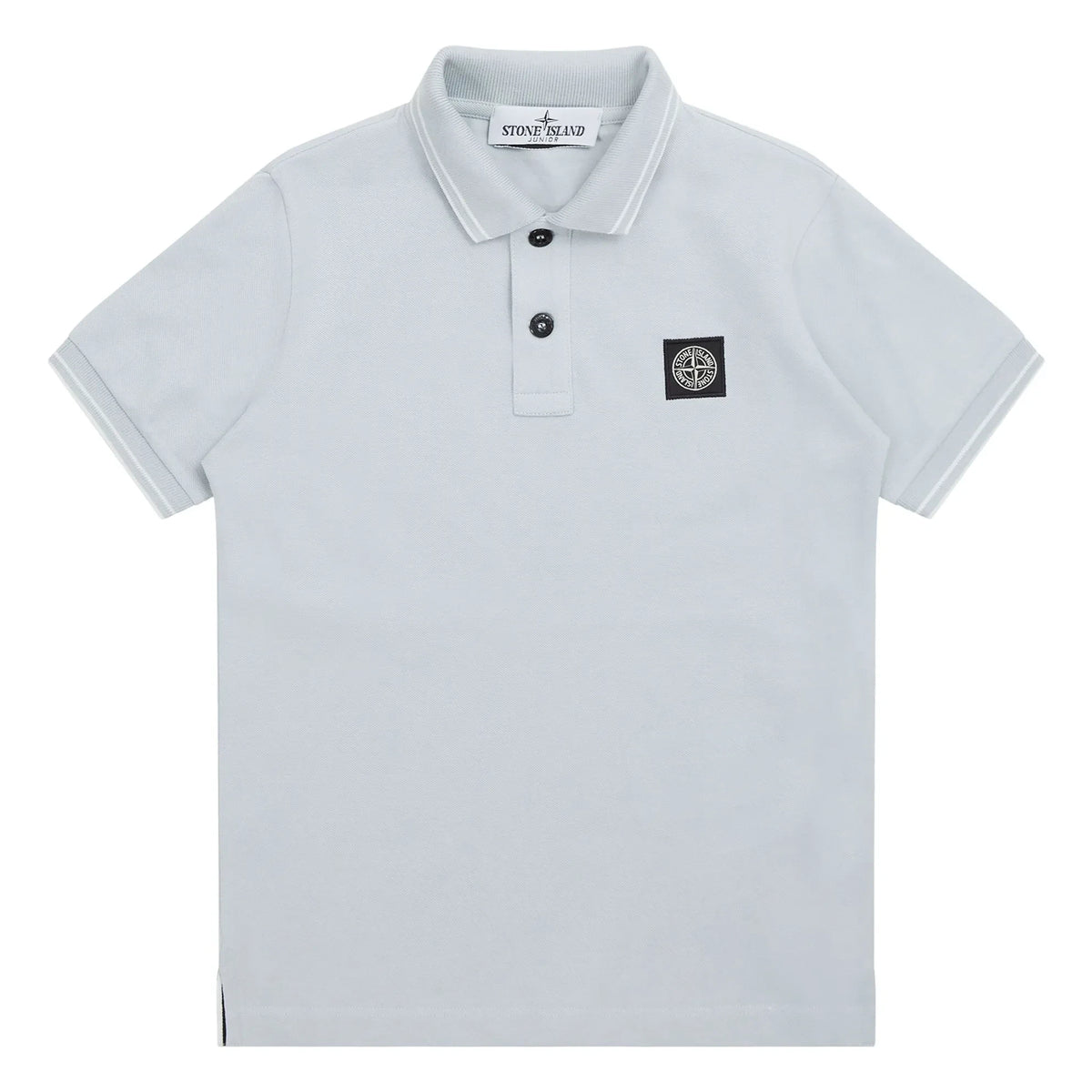 Stone Island - हल्का नीला पोलो लोगो