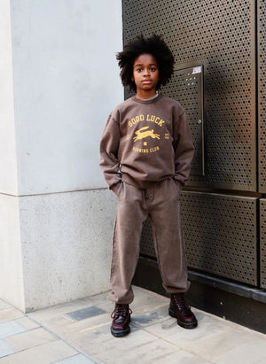 Finger in the nose - "Blow Good Luck" Organik Pamuklu Sweatshirt | Çikolata