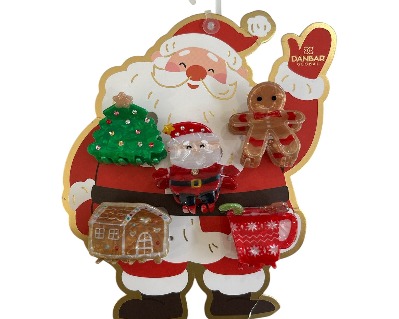 Dinossi - 5 टुकड़ों का नववर्ष क्रिसमस बच्चों के बाल क्लिप सेट