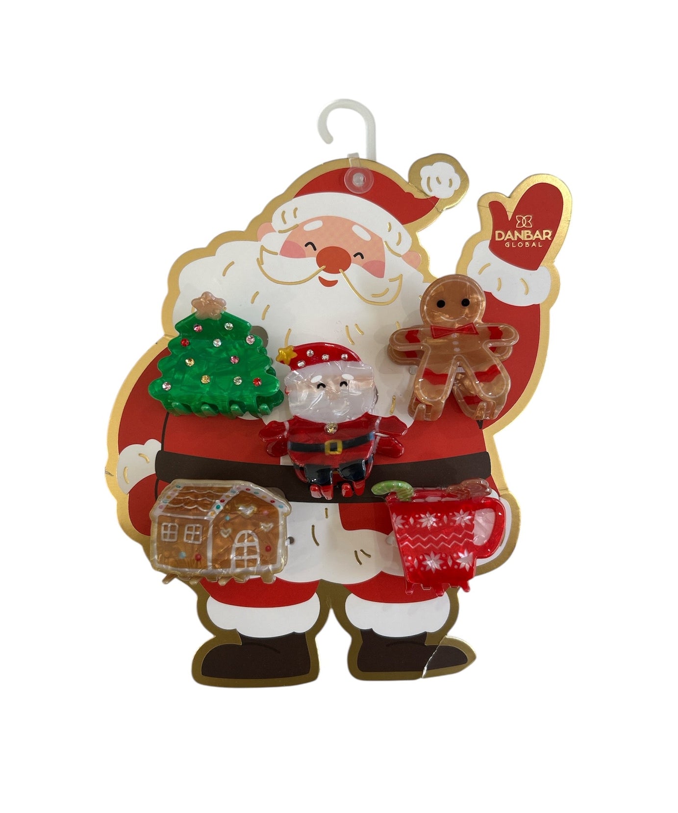 Dinossi - 5 टुकड़ों का नववर्ष क्रिसमस बच्चों के बाल क्लिप सेट