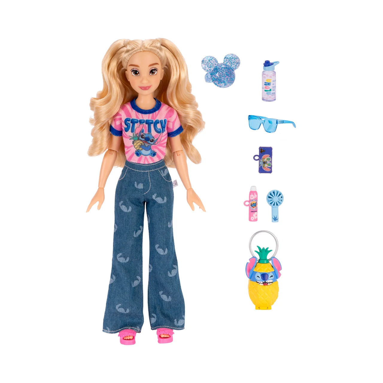 Disney - ILY 4 Ever और स्टिच मैनकन खिलौना गुड़िया