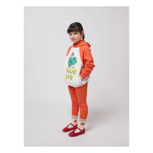 Bobo Choses - Hello Joy हुडी ऑर्गेनिक कॉटन | लाल