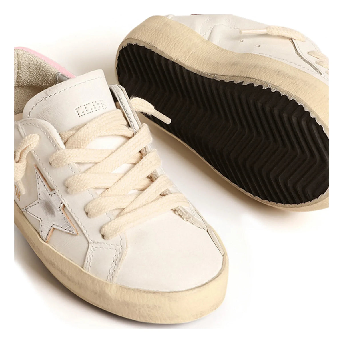 Golden Goose - Super-Star लेस-अप स्नीकर्स | गुलाबी