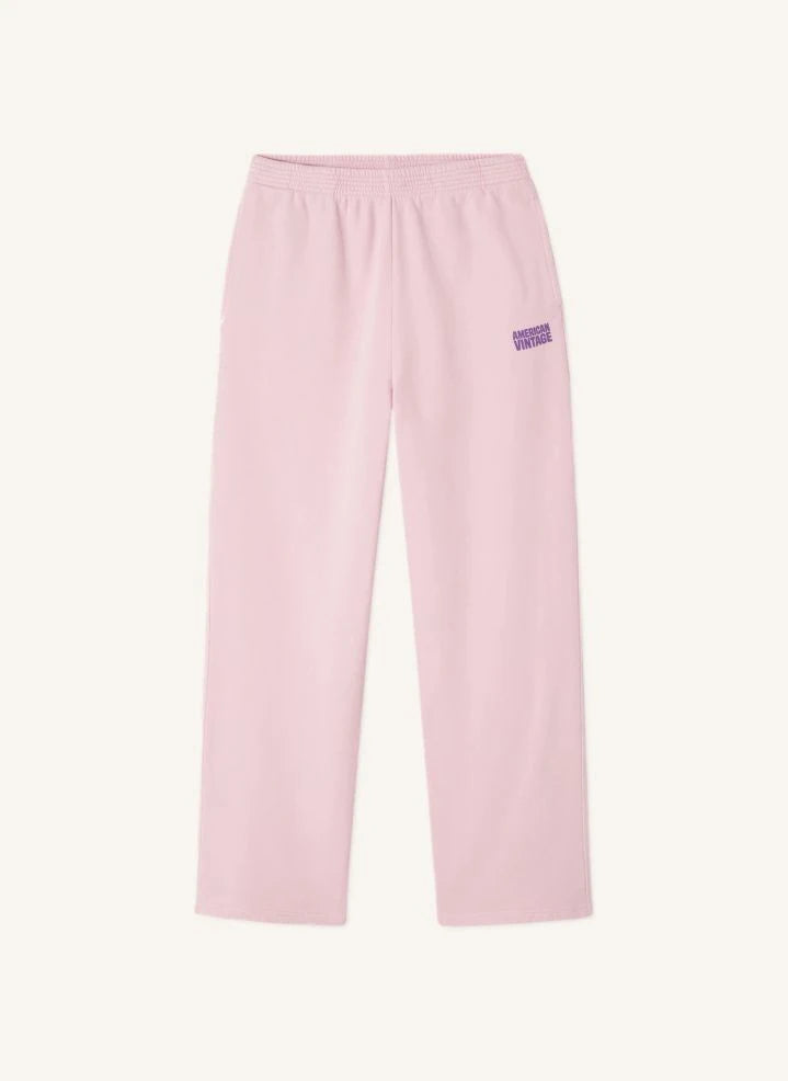 American Vintage - Plizzy Pamuklu Jogger Pantolon | Pudra Pembe