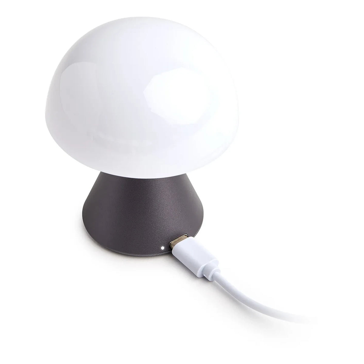 Lexon - Mina Mini LED टेबल लैम्प | स्टील ग्रे