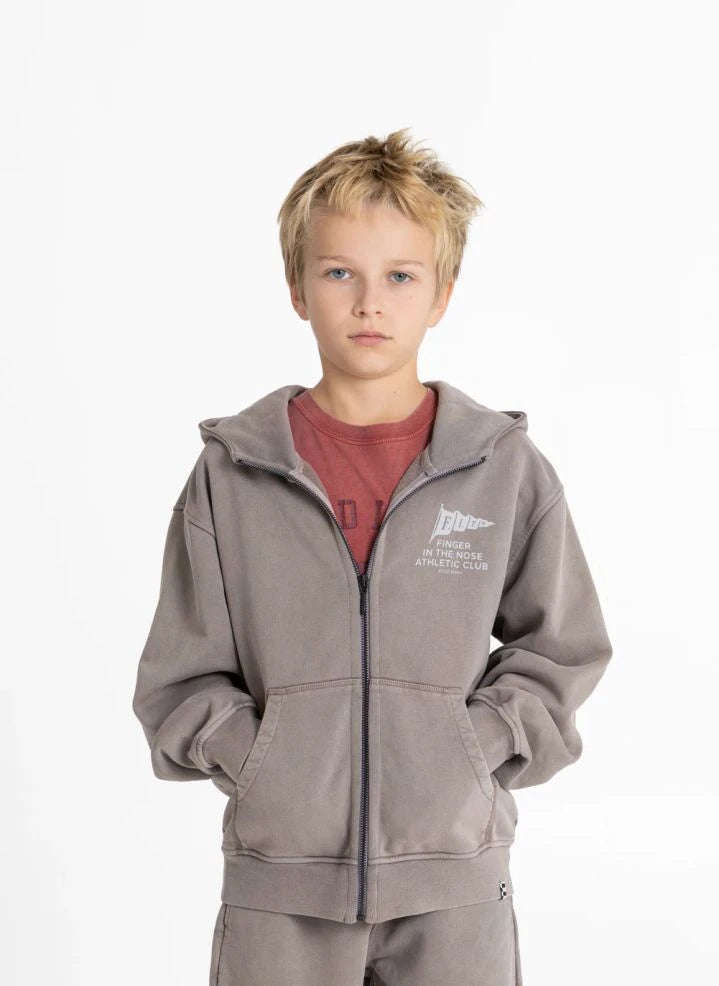 Finger in the nose - Harlan Run Club Organik Pamuklu Sweatshirt | Gri