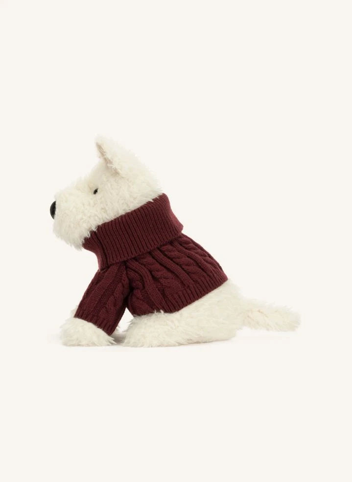 Jellycat - Munro Scottie Köpek "Kışlık Kazak" Peluş