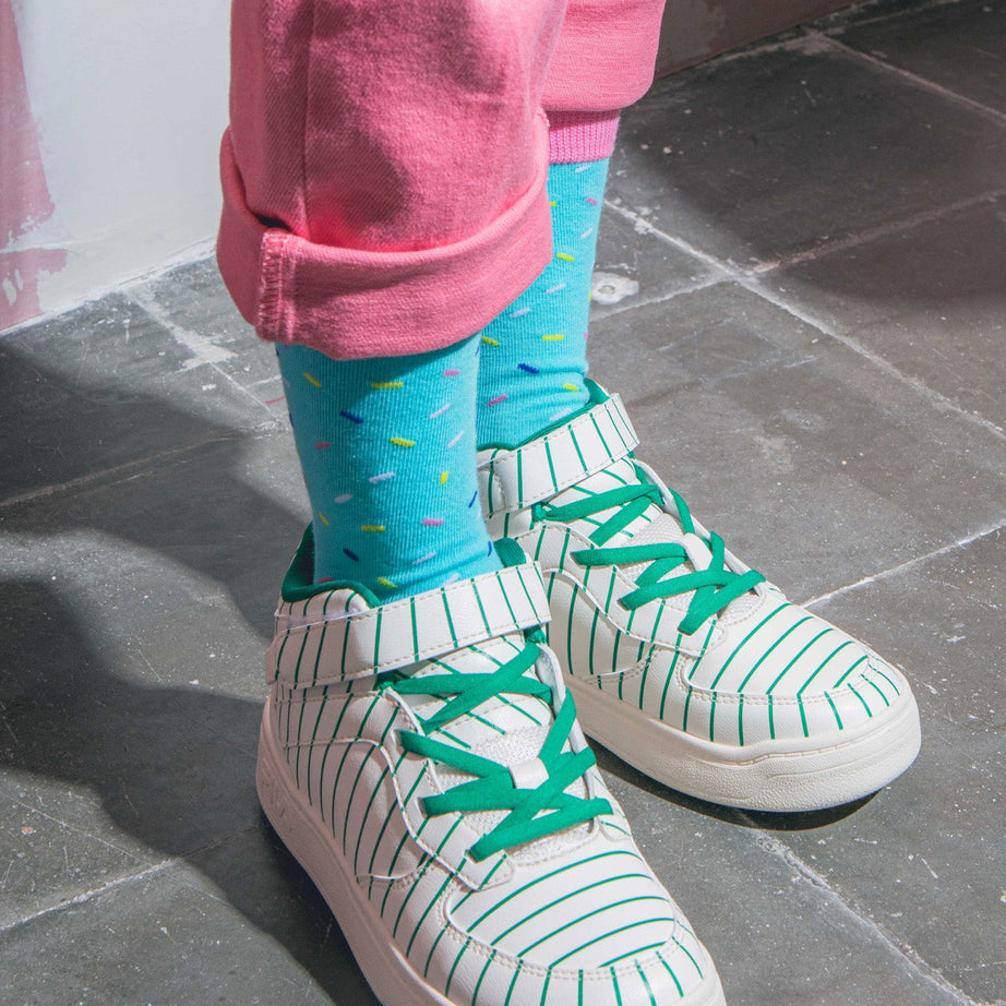 Eat My Socks - Çocuk Joe Donut Mavi Çorap - Dinossi