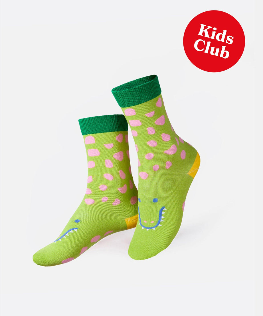 Eat My Socks - Çocuk Komik Timsah Çorap - Dinossi