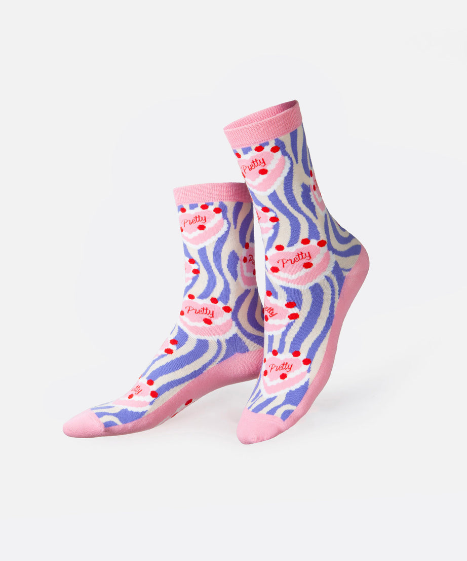 Eat My Socks - Yetişkin Pretty Pasta Çorap - Dinossi