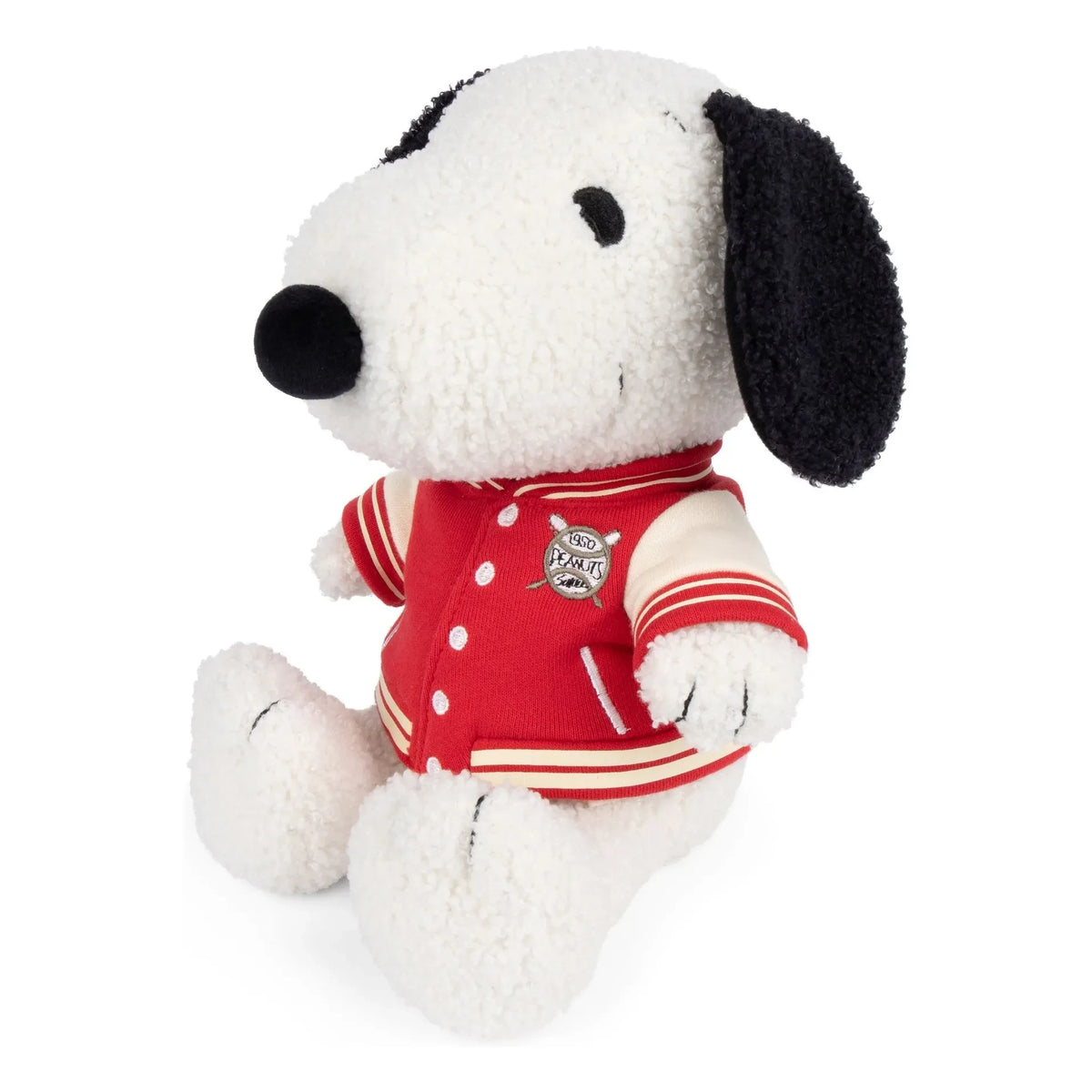 Bon Ton Toys - SNOOPY - यूनिवर्सिटी बॉम्बर जैकेट वाला स्नूपी प्लश