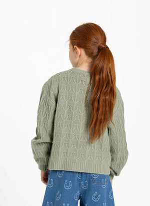 Hundred Pieces - Lacy Merino Yün Kazak | Water Green