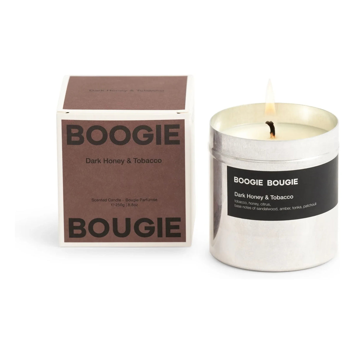Boogie Bougie - डार्क हनी और टोबैको मोमबत्ती