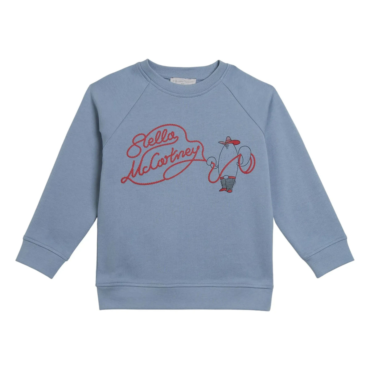 Stella McCartney Kids - Lasso स्वेटशर्ट | हल्का नीला