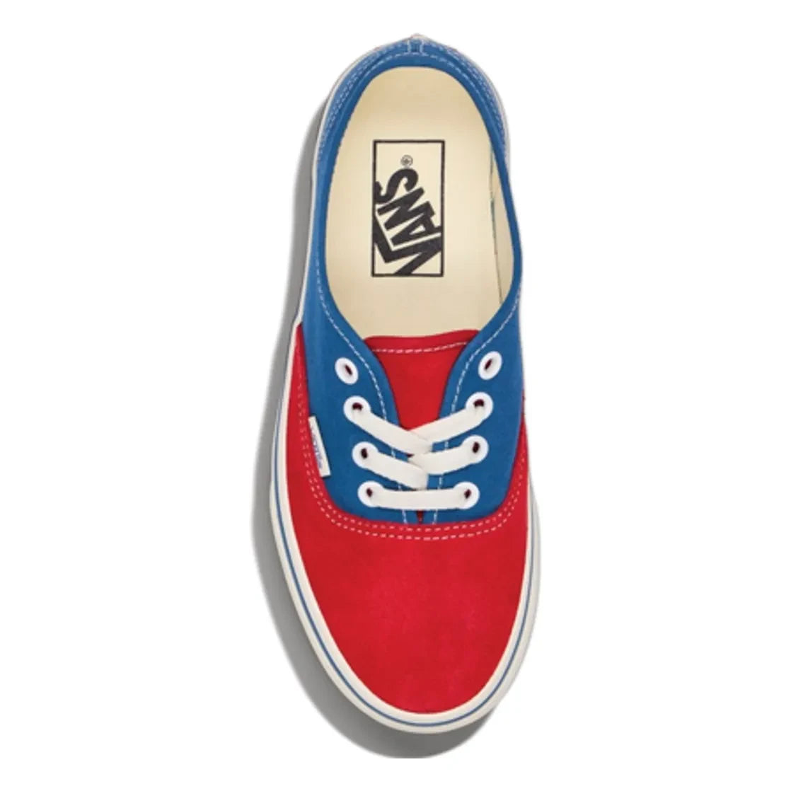 Vans - बास्केट लेस ऑथेंटिक टू-टोन | लाल