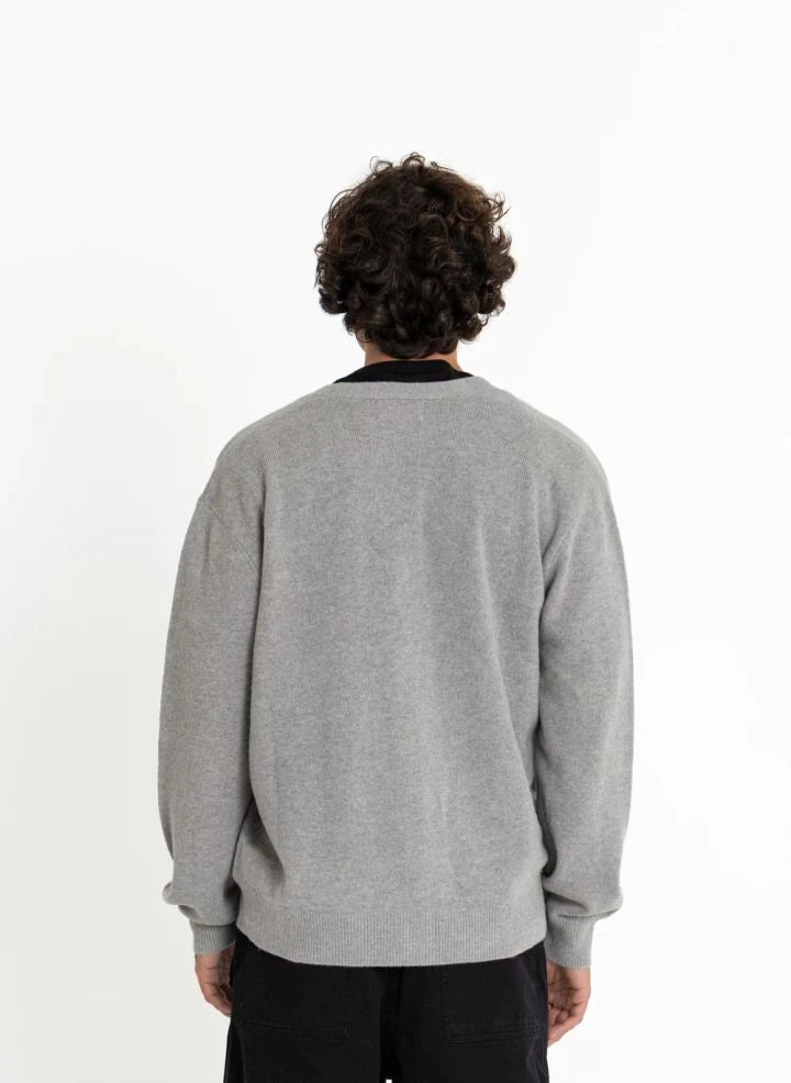 Smallable Man - Rodin Merino Yün Hırka | Heather Grey