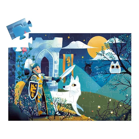 Djeco - 36 टुकड़ों वाली फुल मून नाइट पहेली