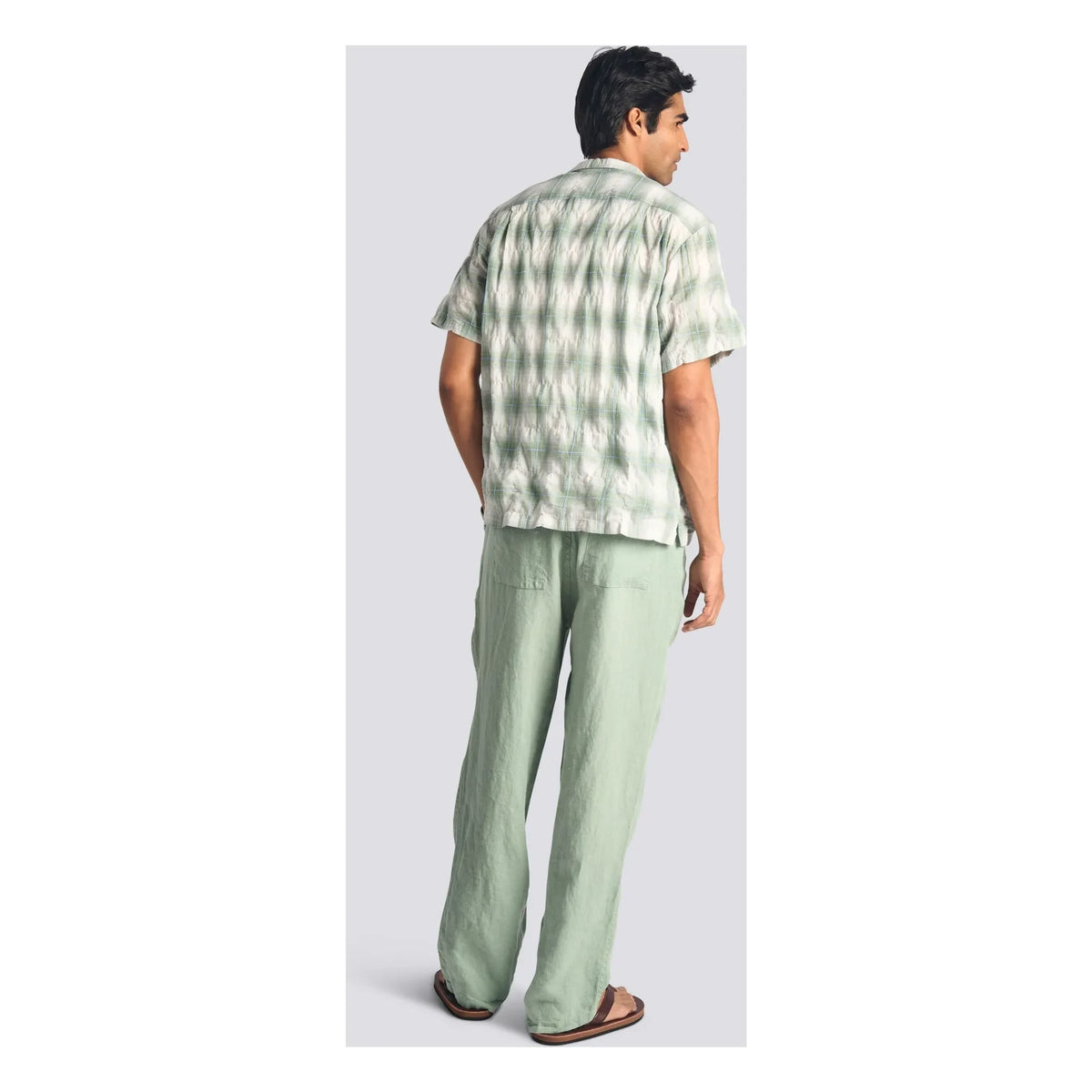 Bather - Laurel Grid शर्ट | हरा