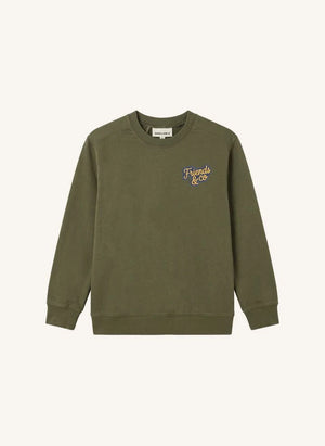 Smallable Kid - Favio Friends & Co Organik Pamuklu Sweatshirt | Verdigris