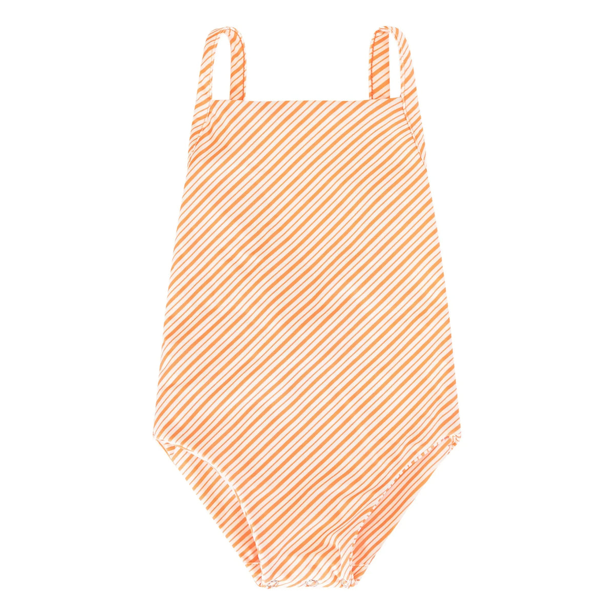 Ina Swim - मारा स्ट्राइप्ड वन-पीस स्विमसूट | कोरल