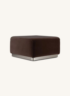 The Socialite Family - Yumuşak Kadife Rotondo Puf | Çikolata