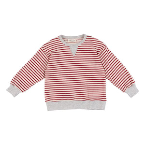 Babe & Tess - धारीदार टिटो स्वेट | लाल