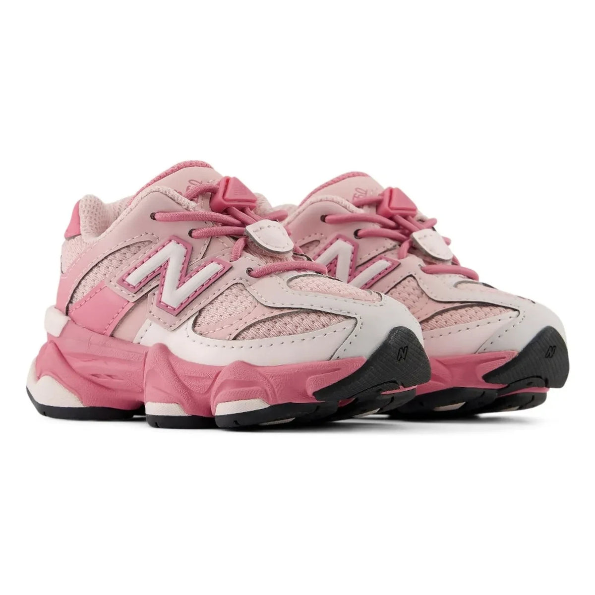 New Balance - इलास्टिक लेस वाले स्नीकर्स 9060 | गुलाबी