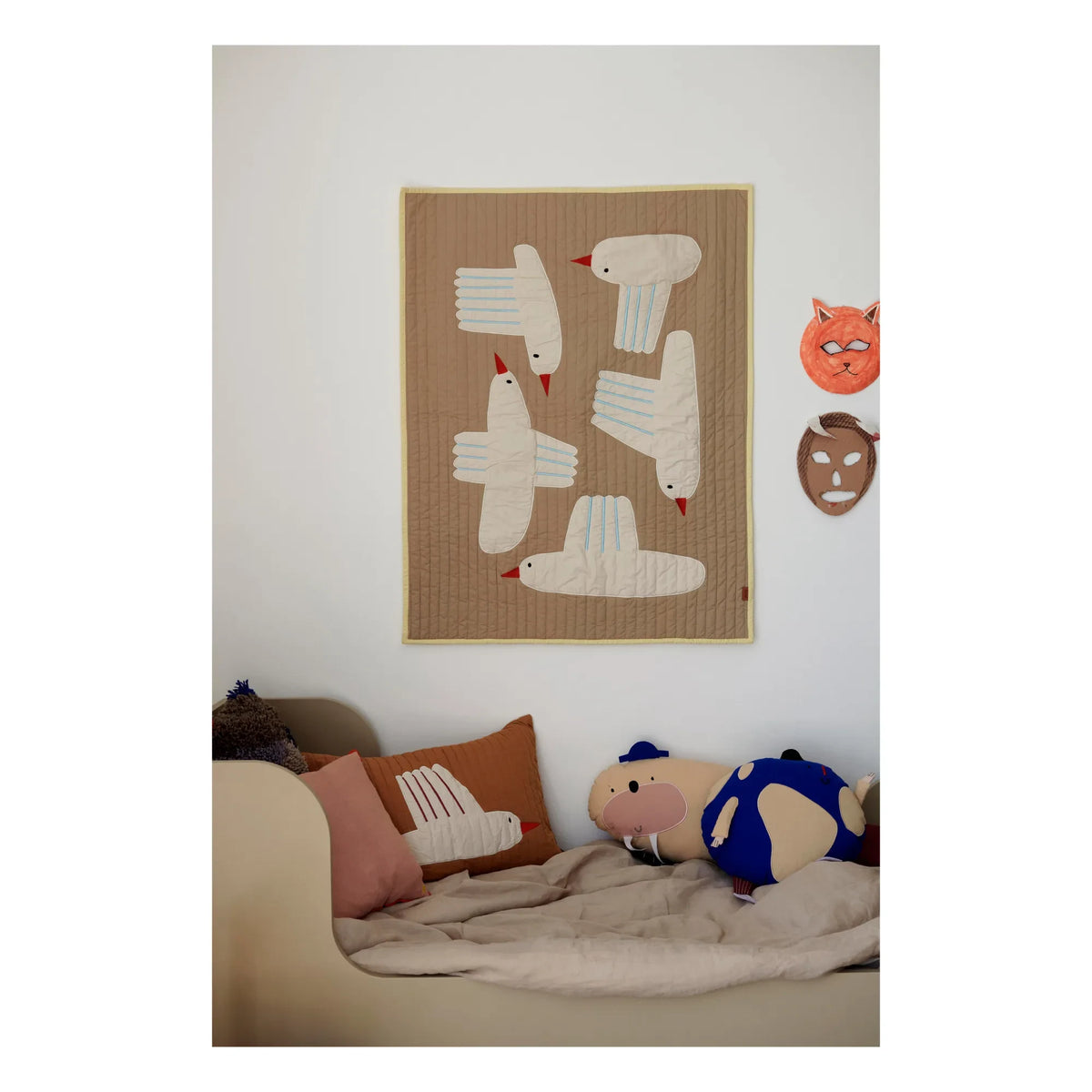 Ferm Living Kids - Bird Pamuk Battaniye