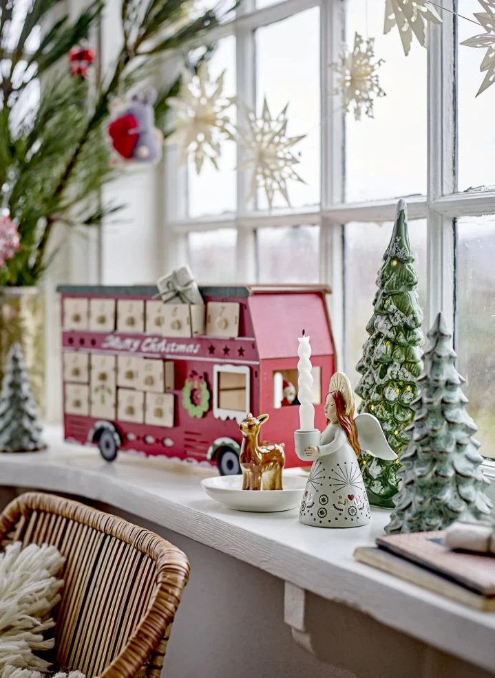 Bloomingville Mini - Edward Işıklı Noel Takvimi | Kırmızı