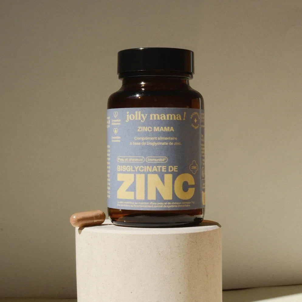 Jolly Mama - Zinc Mama जिंक बिस्ग्लिसिनेट खाद्य पूरक - 30 कैप्सूल