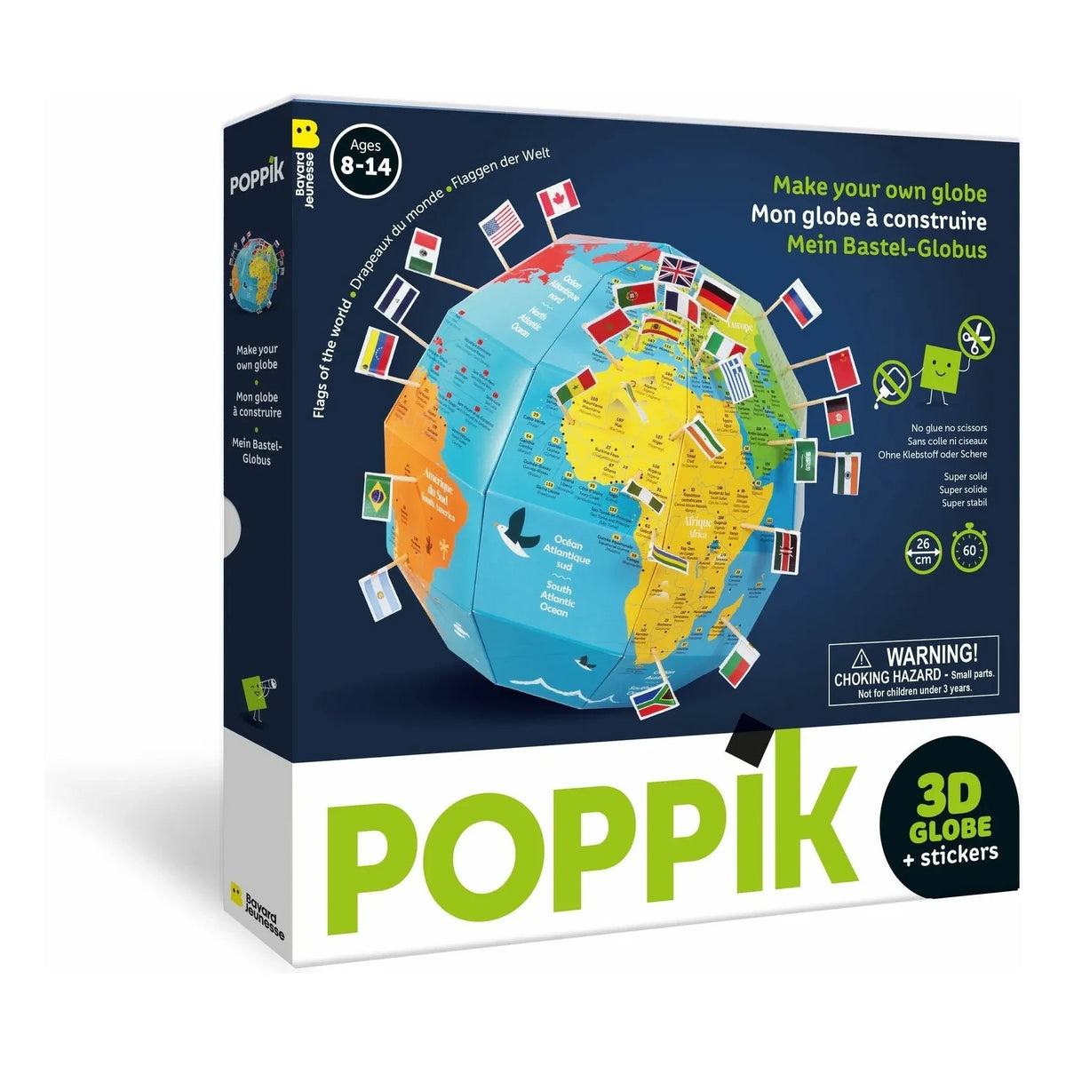 Poppik - ग्लोब के साथ झंडा बनाना