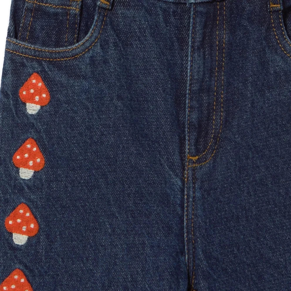 Tinycottons - जीन शैम्पिग्नॉन्स | गहरा नीला