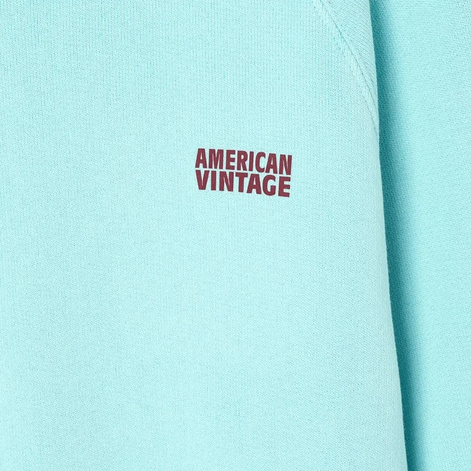 American Vintage - Izubird स्वेटशर्ट | हल्का नीला