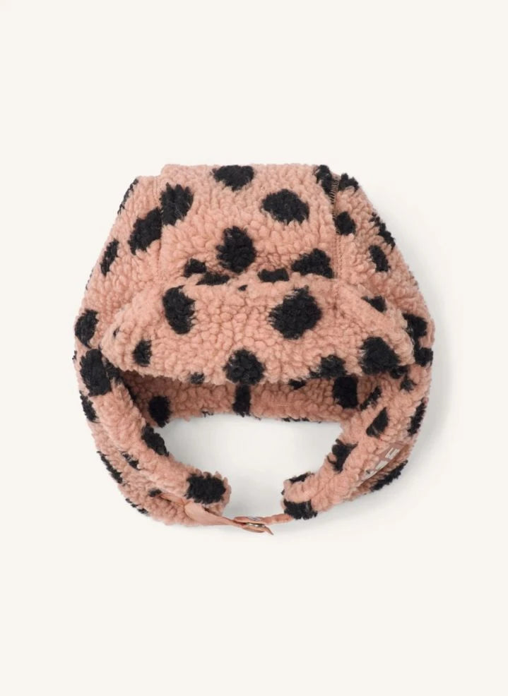 Liewood - Chapka Sherpa Bravo Leopard Geri Dönüştürülmüş Lifler | Soluk Pembe