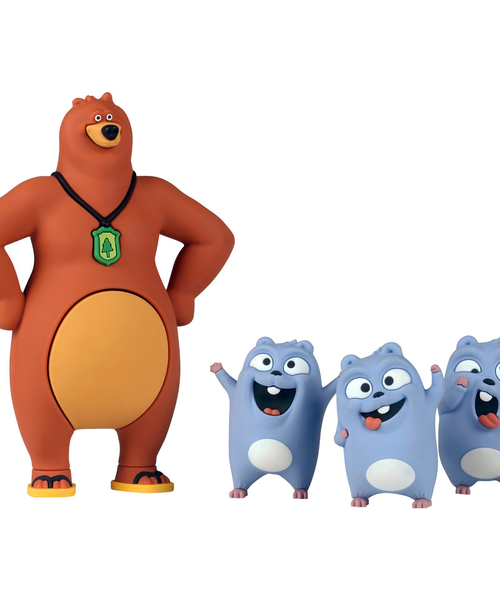 Grizzy ve Lemmingler - 4lü Figür Oyuncak Seti-Dinossi