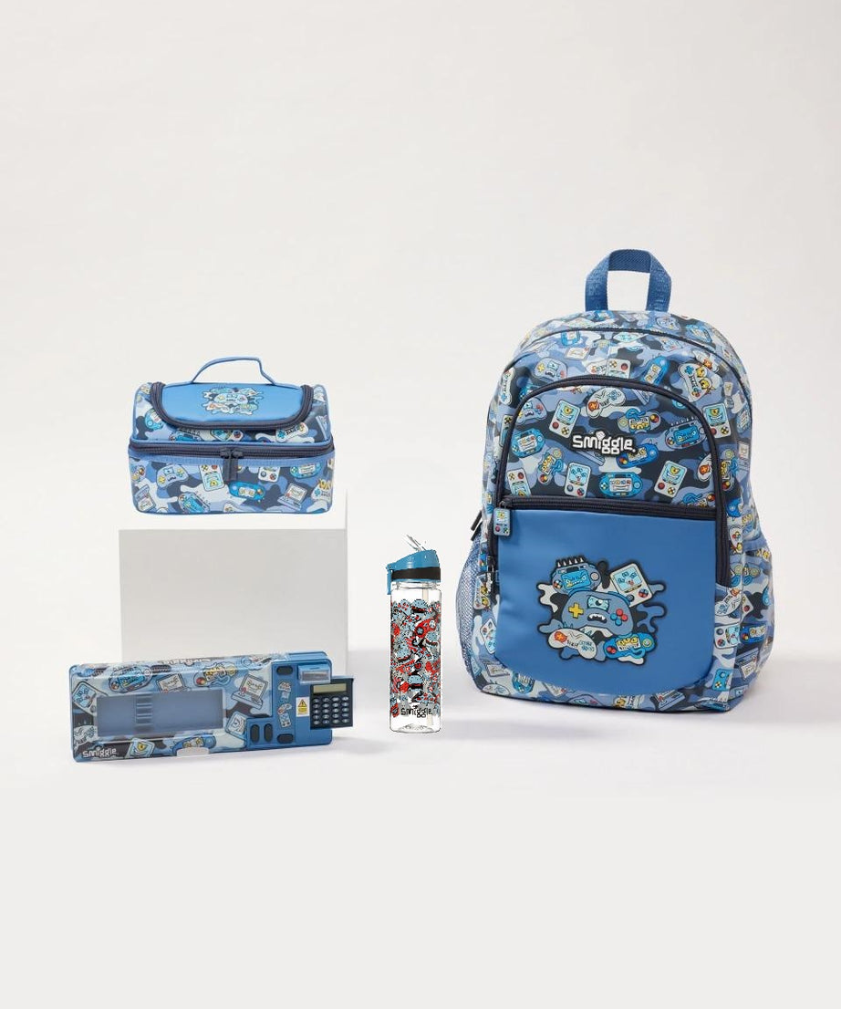 Smiggle - Away ve Illusion 4lü Okul Çanta Seti-Dinossi