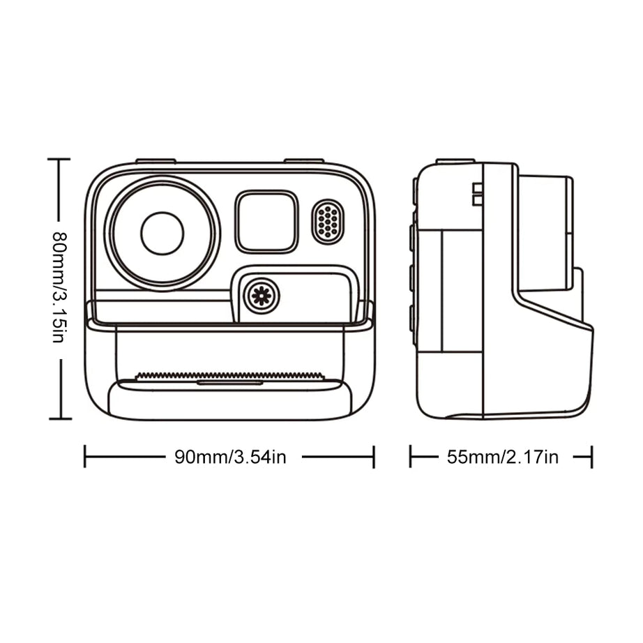 iPixi – तुरंत प्रिंट डिजिटल फोटो और वीडियो कैमरा ऑरेंज