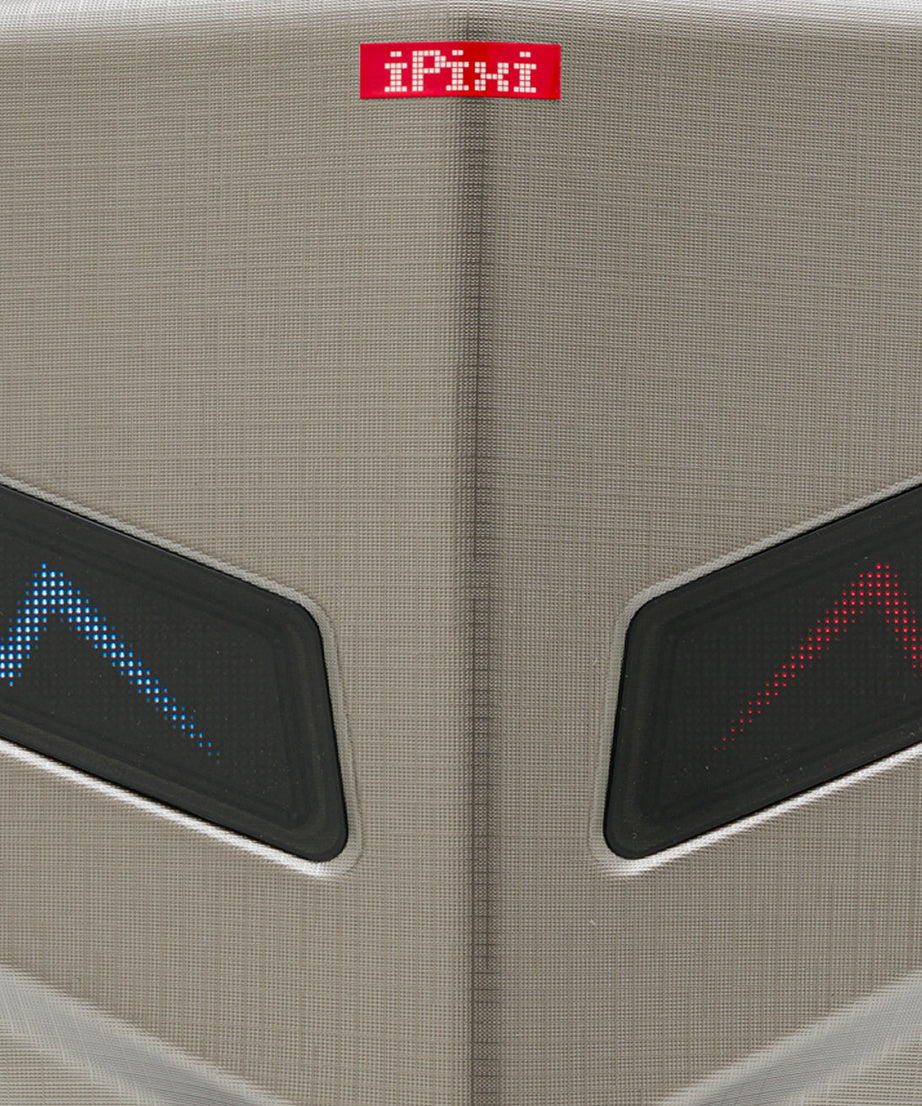 iPixi – मोटरसाइकिल चालक और यात्री टाइटेनियम संरक्षित LED बैकपैक