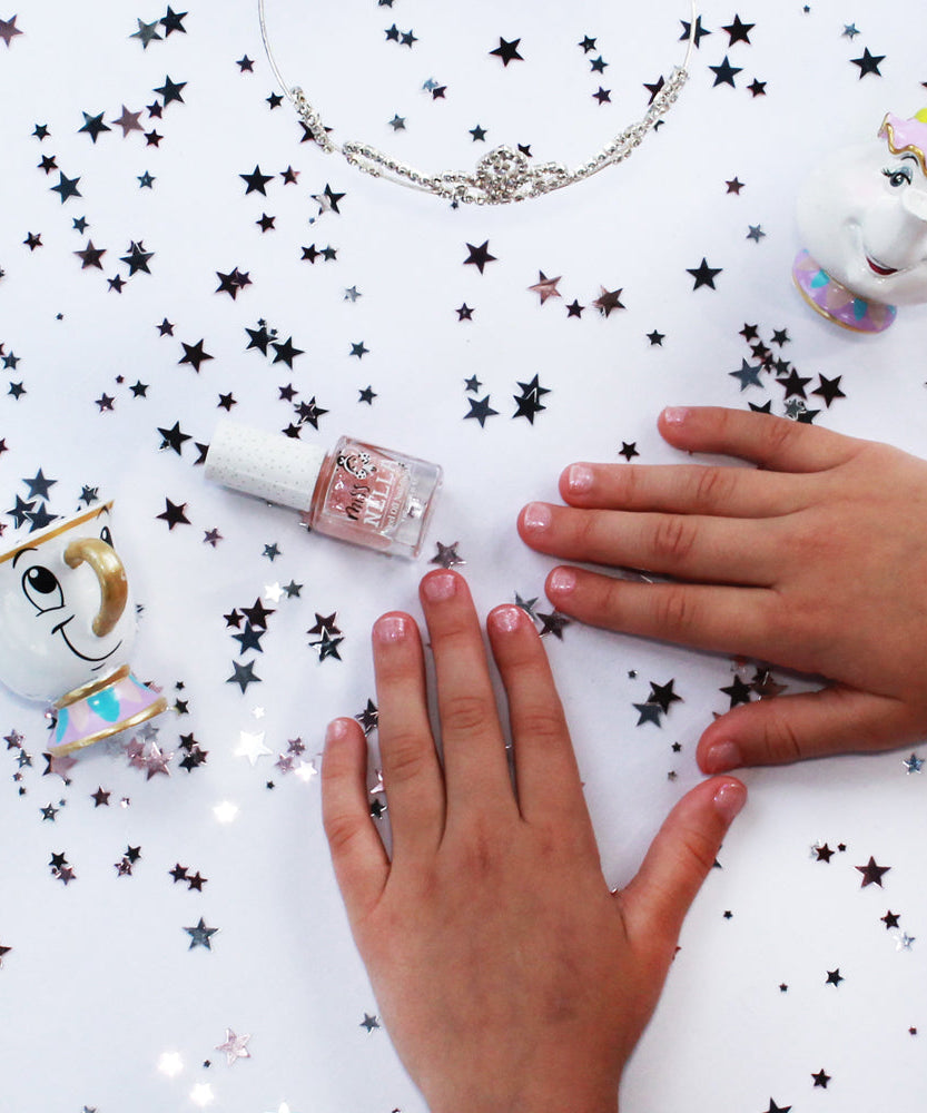 मिस नेला - गुलाबी ग्लिटर अंतिम परत छिलने योग्य नेल पॉलिश